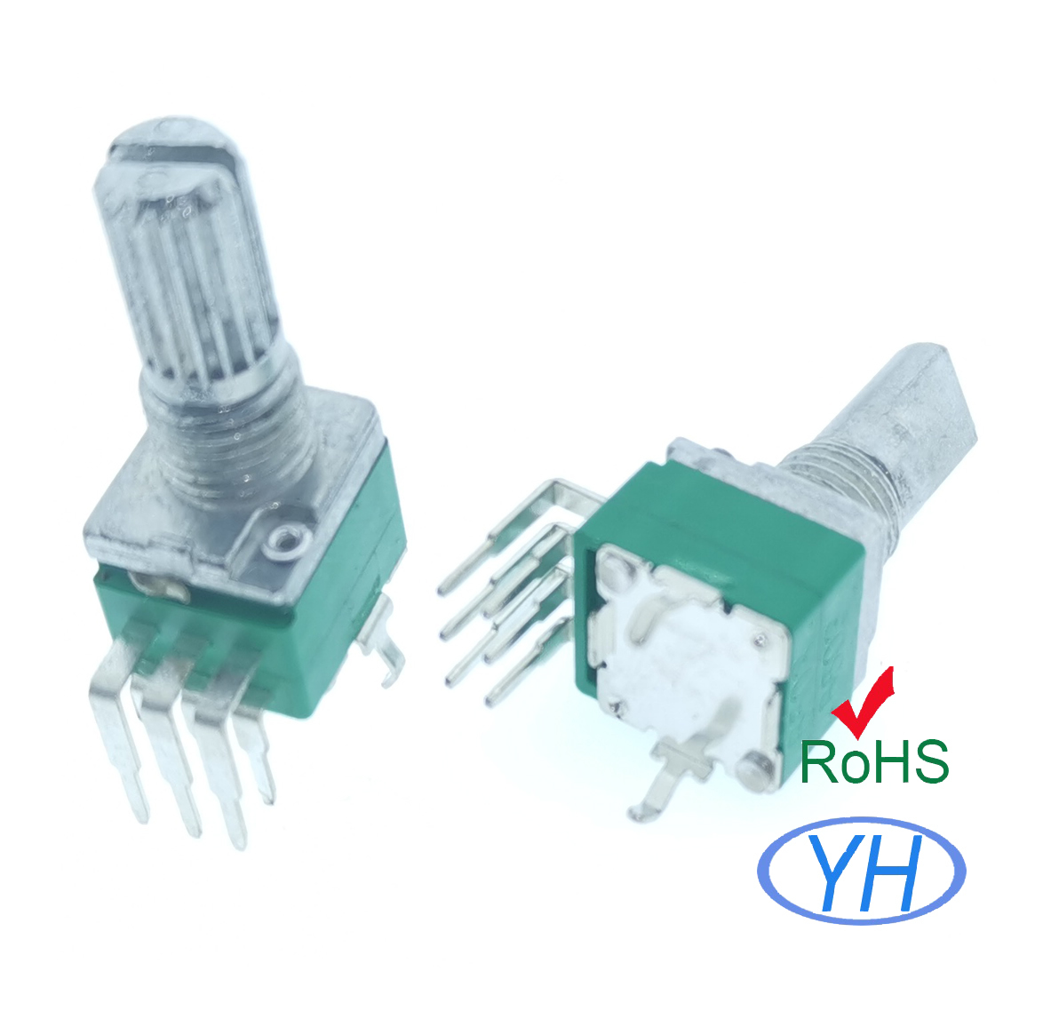 9mm dual potentiometer with plastic shafts