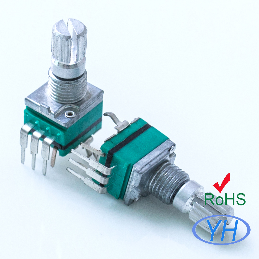 9mm Potentiometers with push on off switch