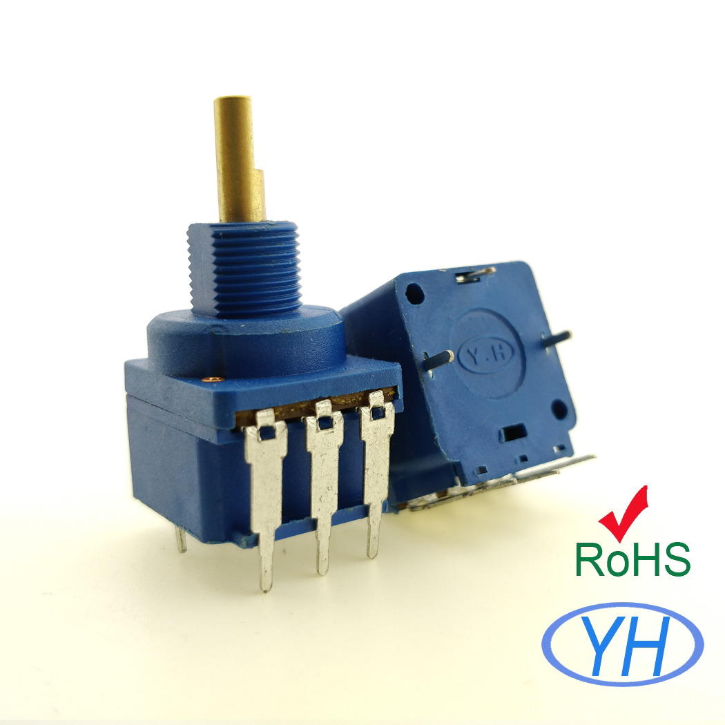 Professional manufacturing 0.5W  470k ohm 16mm Potentiometer with Push switch and 4mm metal shaft