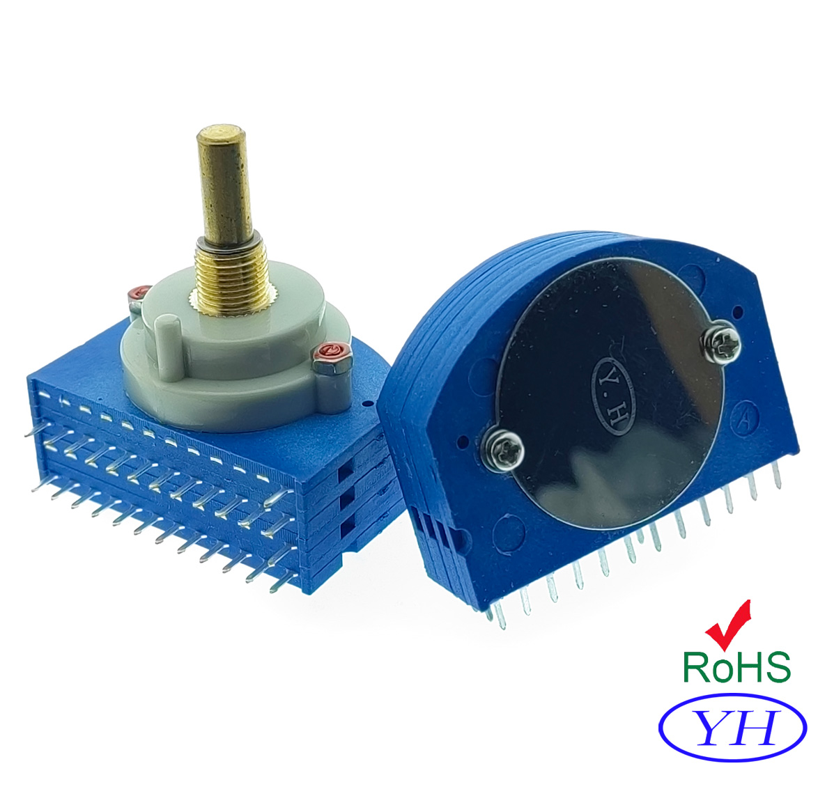 Customization RS44 RCP Series 44mm 1 2 3 4 5 way deck 1 pole 12 position Rotary Switch 1 pole 8 9 10 11 12 position 2P12T