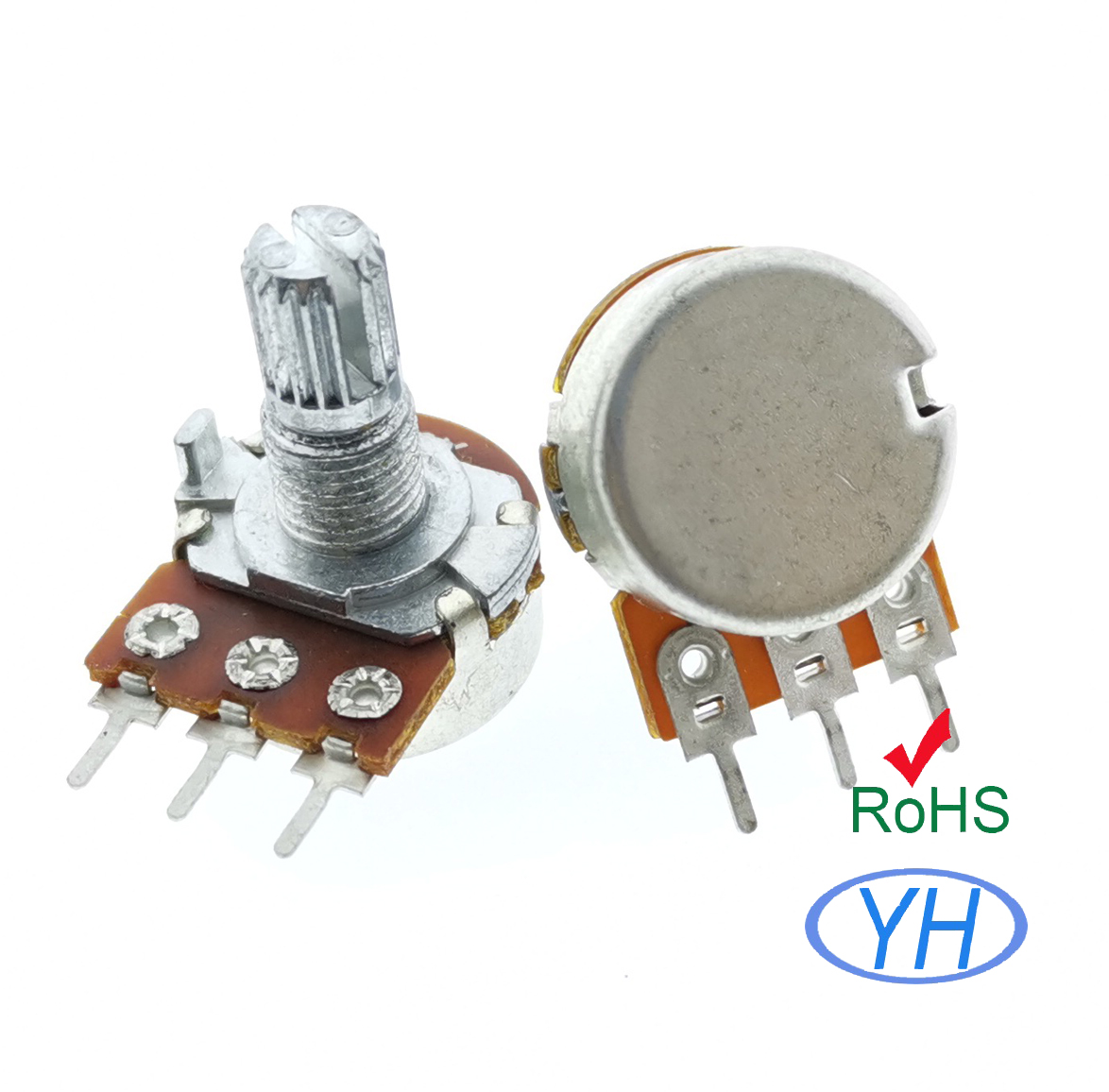 16MM Single Gang Rotary Potentiometer 10K 20K 50K 100K 250K 500K 1M ohm