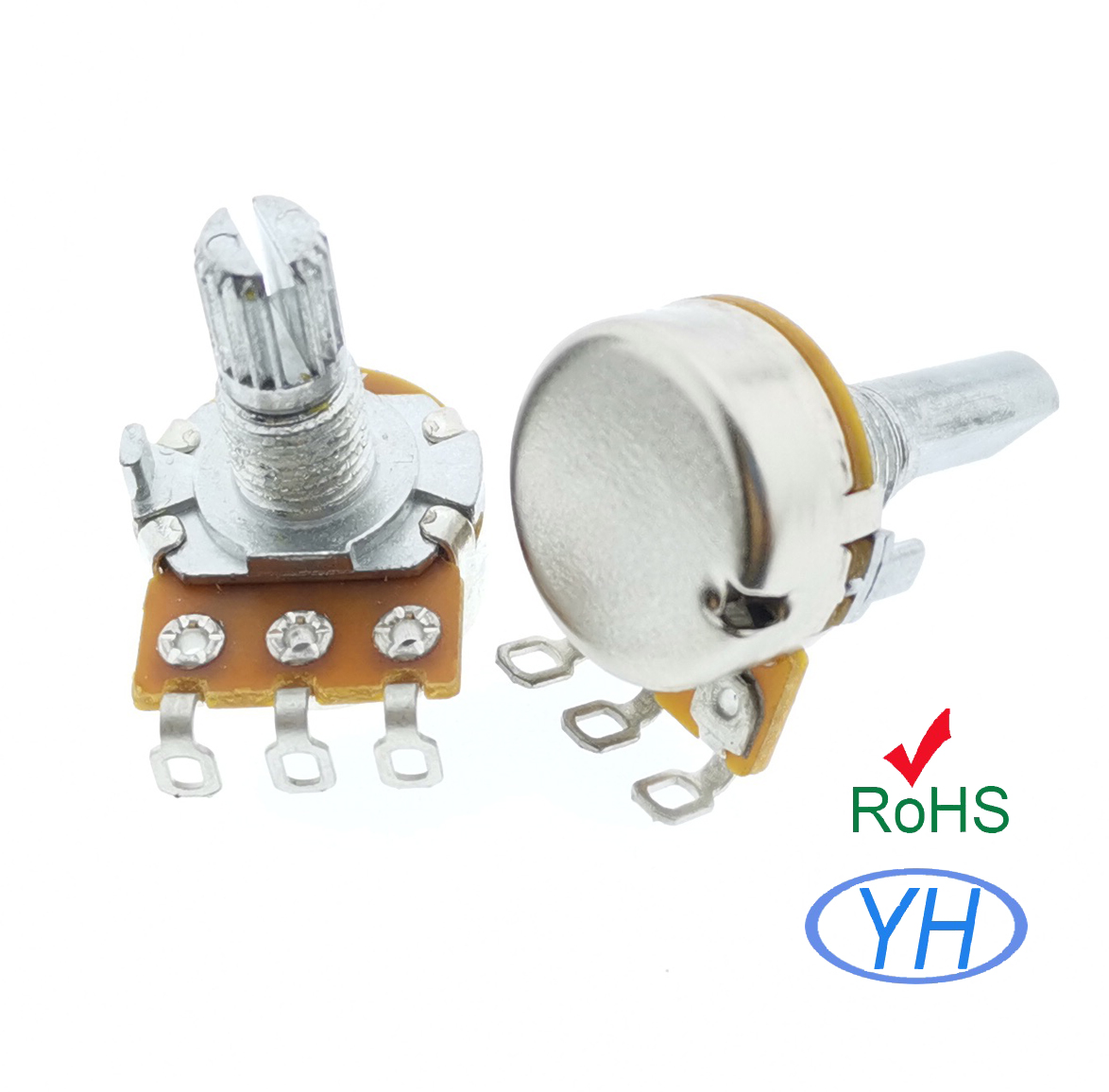 16MM Single Gang 1k 5k 10k 20k 50k 100k 250k 500k 1M Rotary Potentiometer with soldering pins Multi-coal audio amplifiers