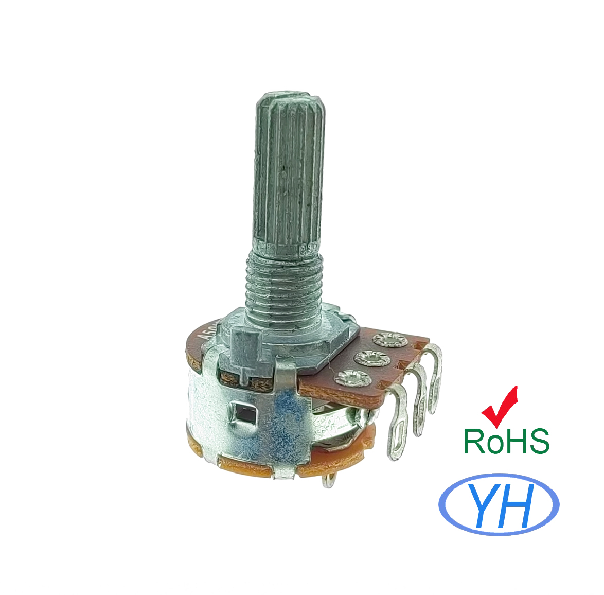 16MM Single Gang 10k 20k 50k 500k 100k 1M Rotary Potentiometer with switch with Soldering pins