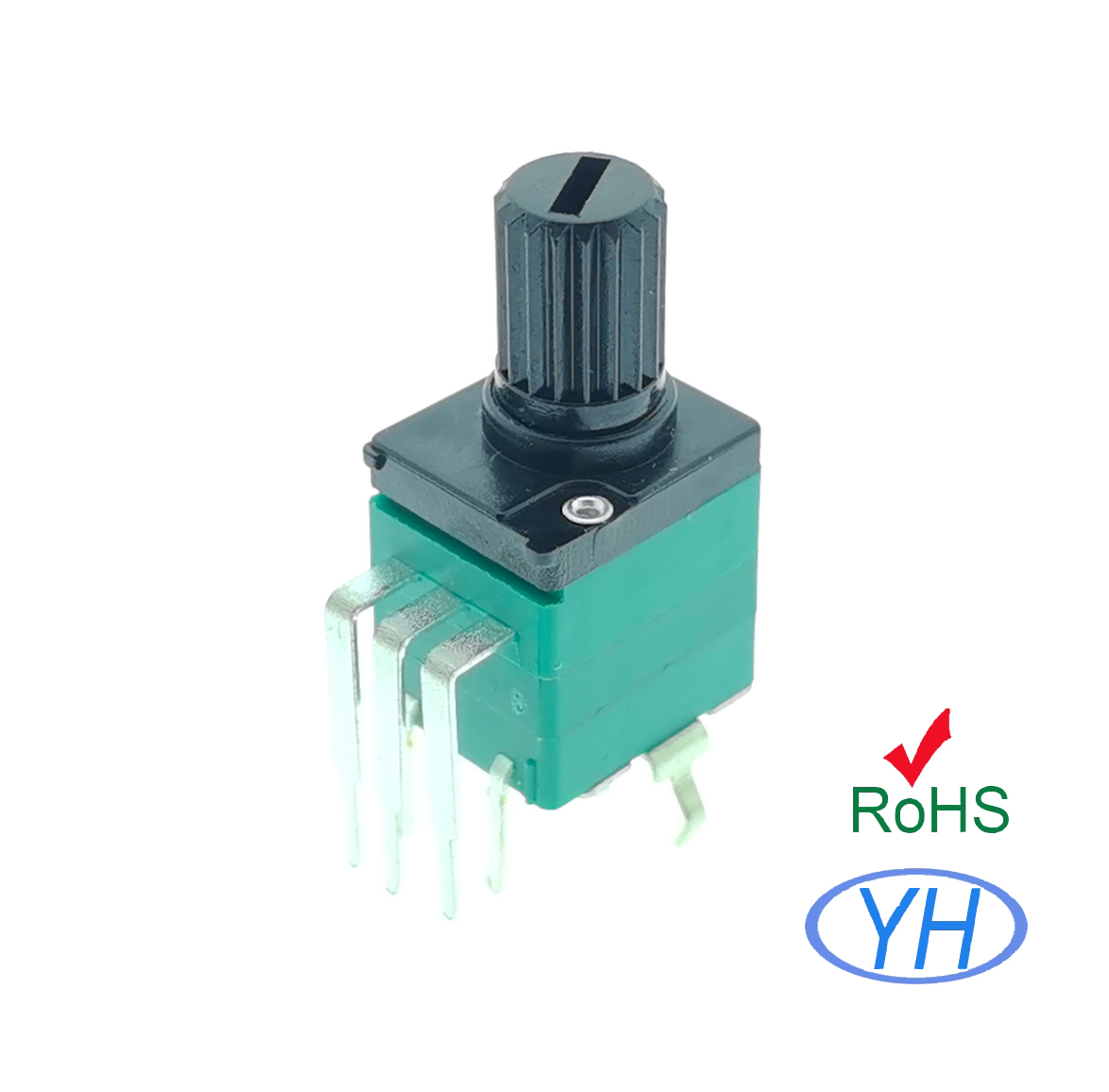 9mm Single Gang 5 pins 10k 50k 100k ohm plastic shaft of potentiometer with switch
