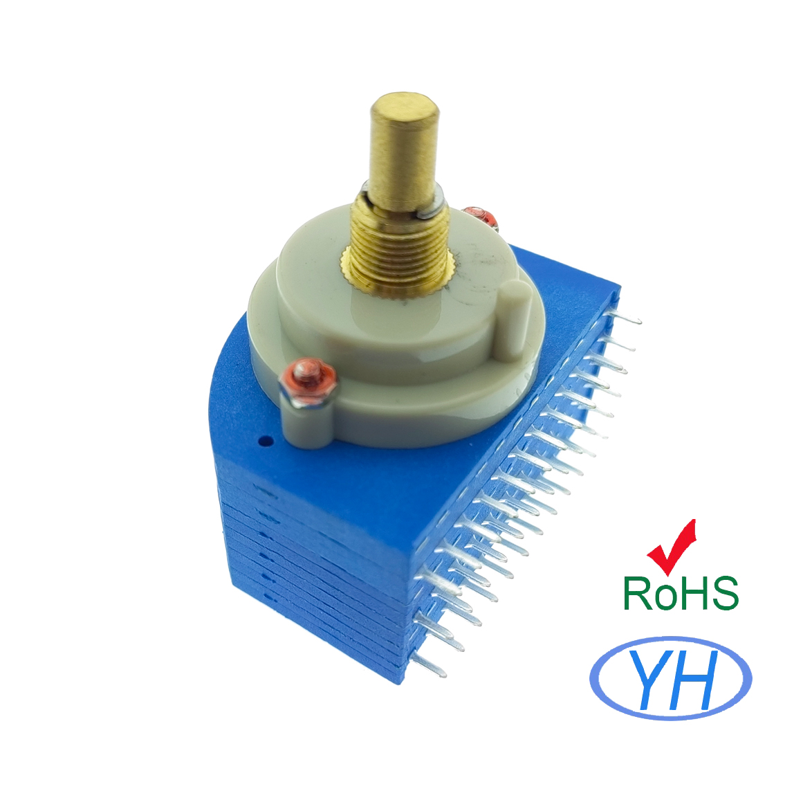 Customization RCP Series 44mm 3 way deck Yuwah Rotary Switch 1 pole 8 9 10 11 12 position